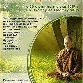  РИТРИТ С АДЖАНОМ НЬЯНАДАССАНО (интенсивная практика медитации осознанности)